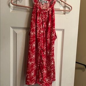 Stylus Red Floral Women's Top